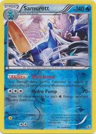 Samurott #39 — Legendary Treasures (Reverse Holo)