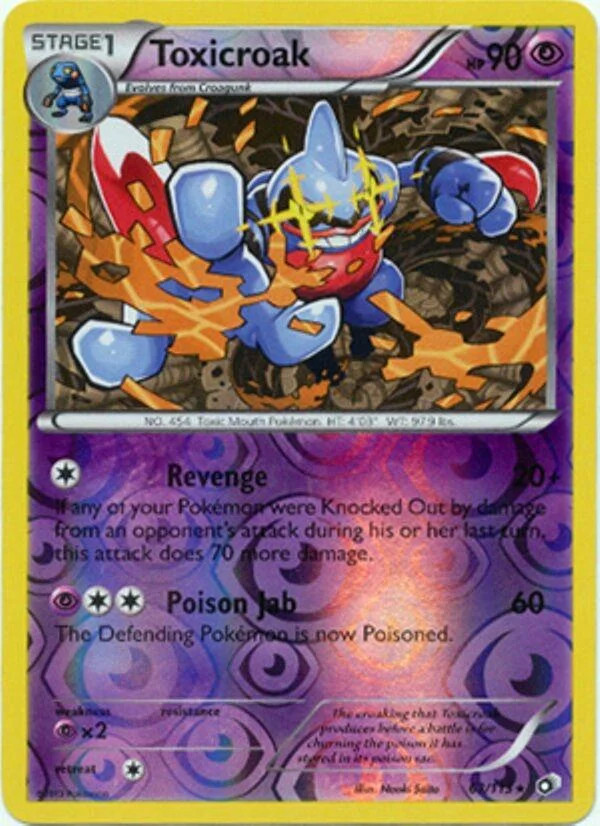 Toxicroak #63 — Legendary Treasures (Reverse Holo)