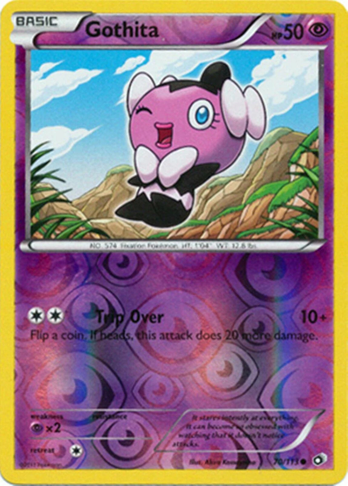Gothita #70 — Tesouros Lendários (Reverse Holo)