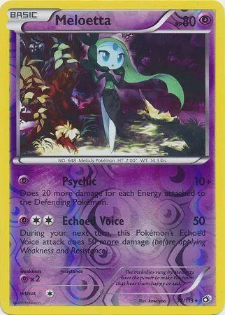 Meloetta #78 — Tesouros Lendários (Reverse Holo)