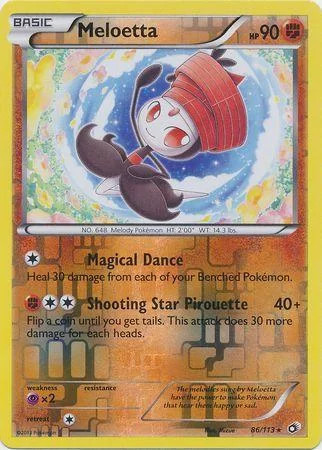 Meloetta #86 — Tesouros Lendários (Reverse Holo)