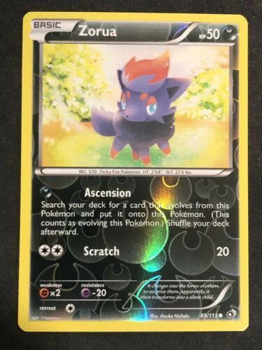 Zorua #89 — Legendary Treasures (Reverse Holo)