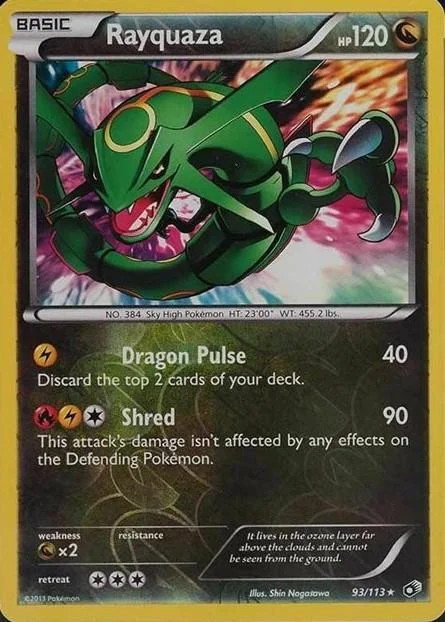 Rayquaza #93 — Legendary Treasures (Reverse Holo)