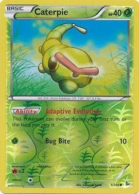 Caterpie #1 — Fuoco Infernale (Reverse Holo)