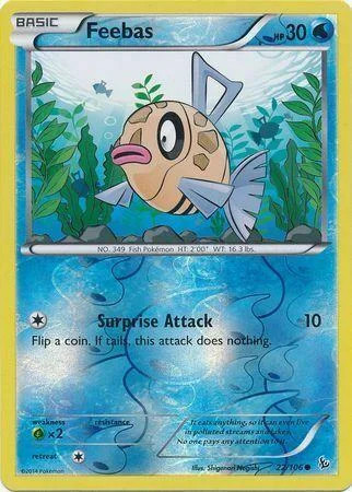 Feebas #22 — Destellos de Fuego (Reverse Holo)