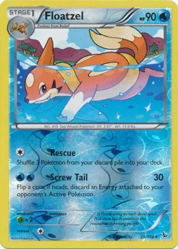 Floatzel #29 — Fuoco Infernale (Reverse Holo)