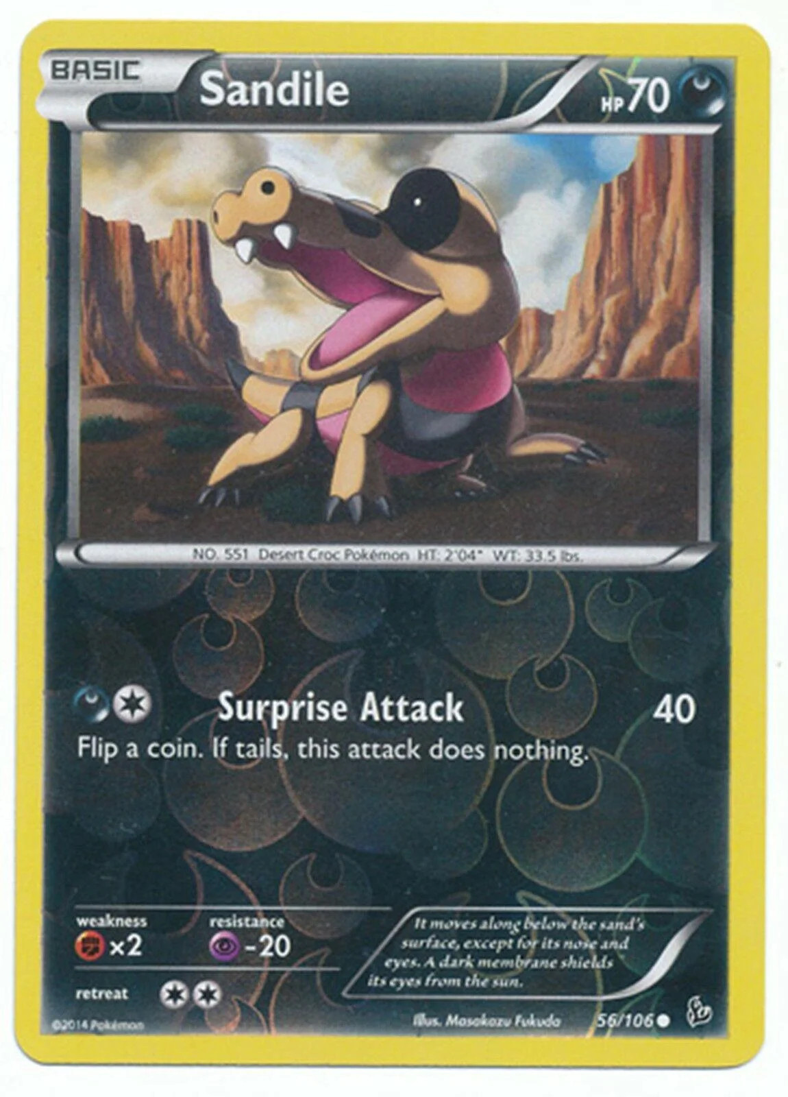 Sandile #56 — Flash de Fogo (Reverse Holo)