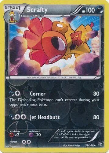 Scrafty #59 — Fuoco Infernale (Reverse Holo)