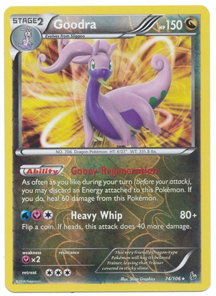 Goodra #74 — Flash de Fogo (Reverse Holo)