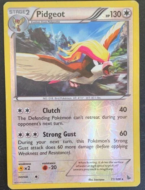 Pidgeot #77 — Fuoco Infernale (Reverse Holo)
