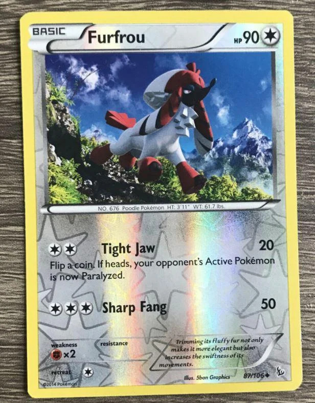 Furfrou #87 — Fuoco Infernale (Reverse Holo)
