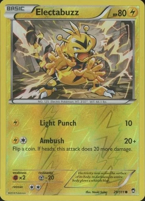 Electabuzz #29 — Colpi Furiosi (Reverse Holo)
