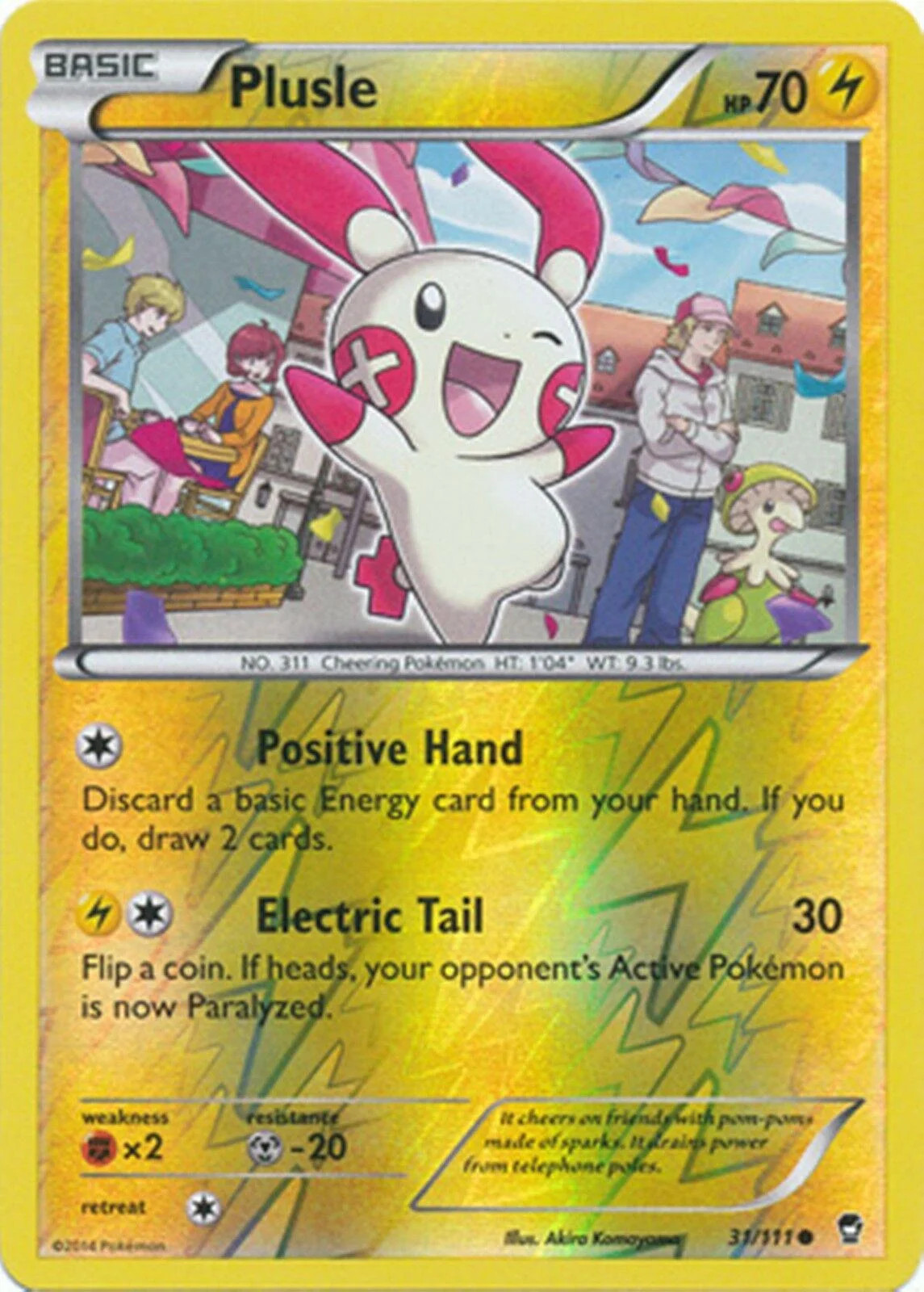 Plusle #31 — Colpi Furiosi (Reverse Holo)