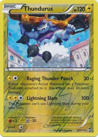 Thundurus #33 — Puños Furiosos (Reverse Holo)