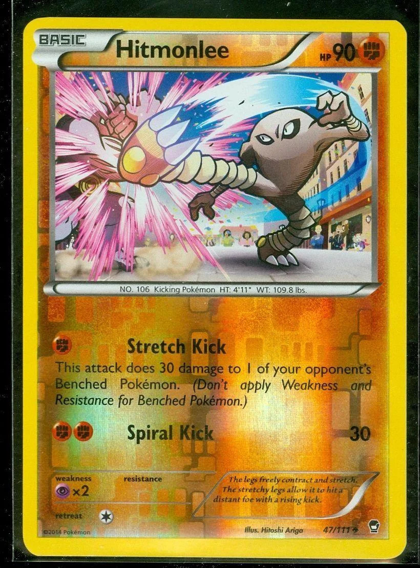 Hitmonlee #47 — Puños Furiosos (Reverse Holo)