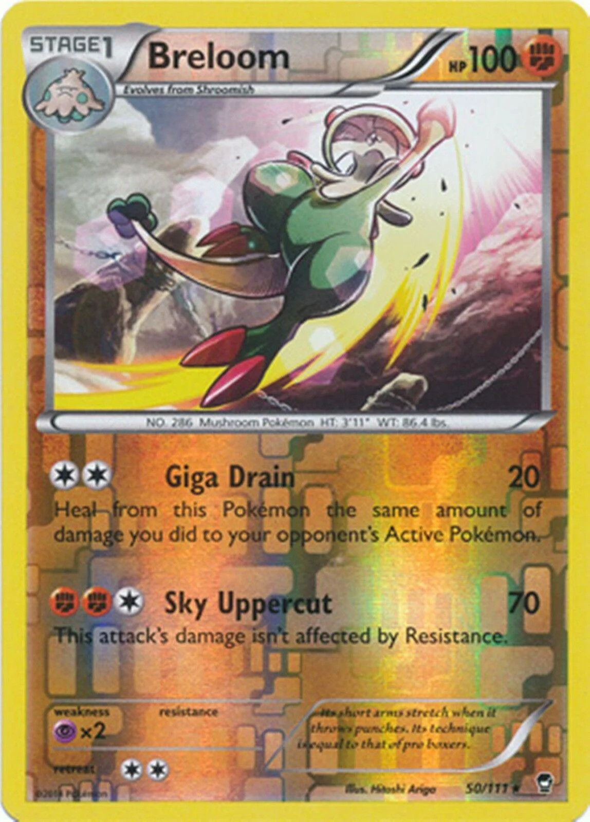 Breloom #50 — Colpi Furiosi (Reverse Holo)