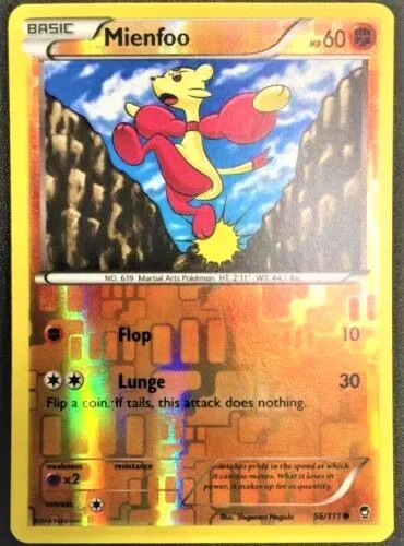 Mienfoo #56 — Puños Furiosos (Reverse Holo)