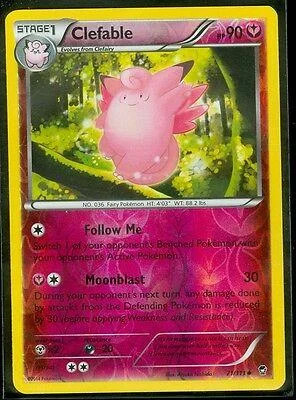 Clefable #71 — Puños Furiosos (Reverse Holo)