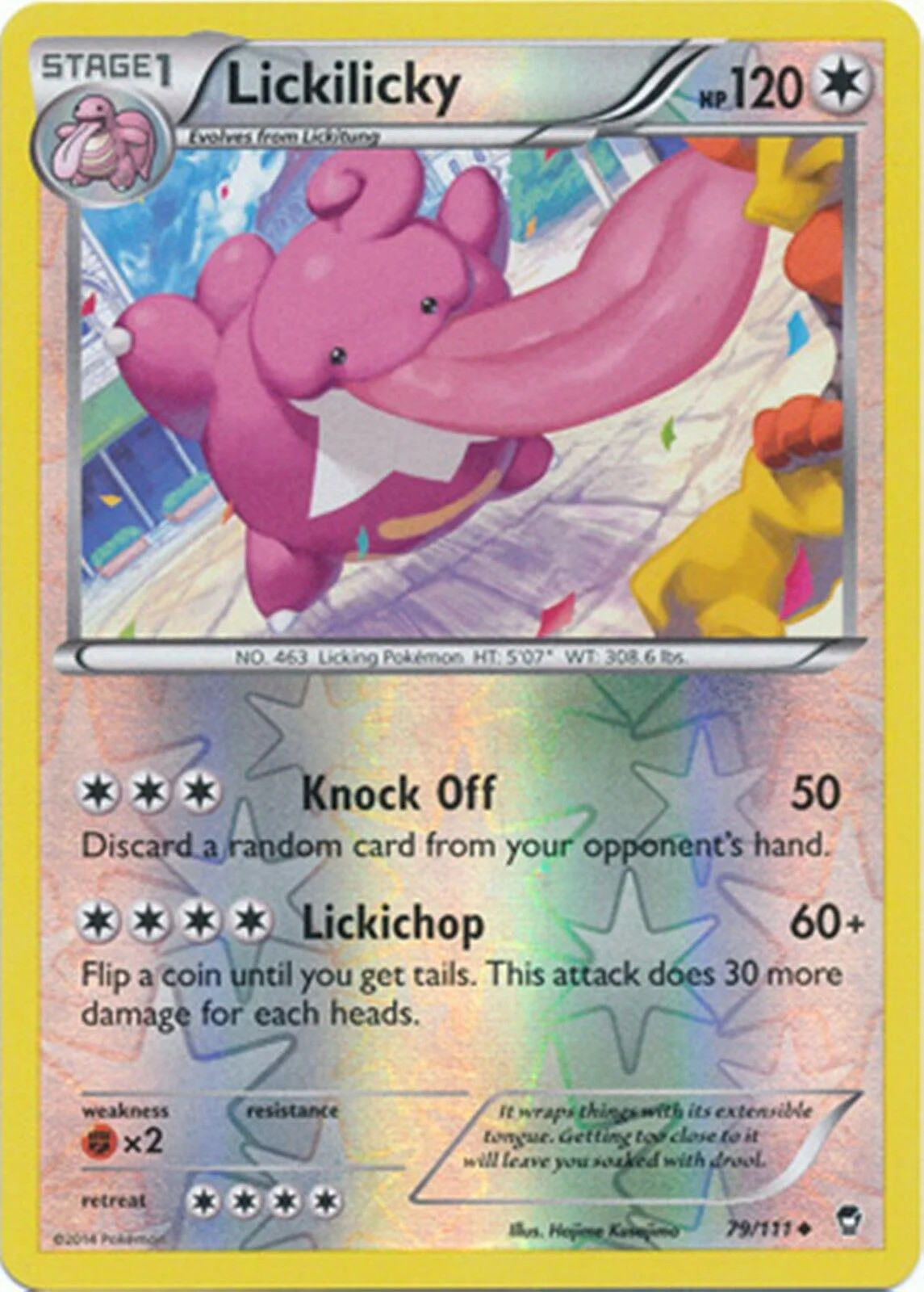 Lickilicky #79 — Punhos Furiosos (Reverse Holo)