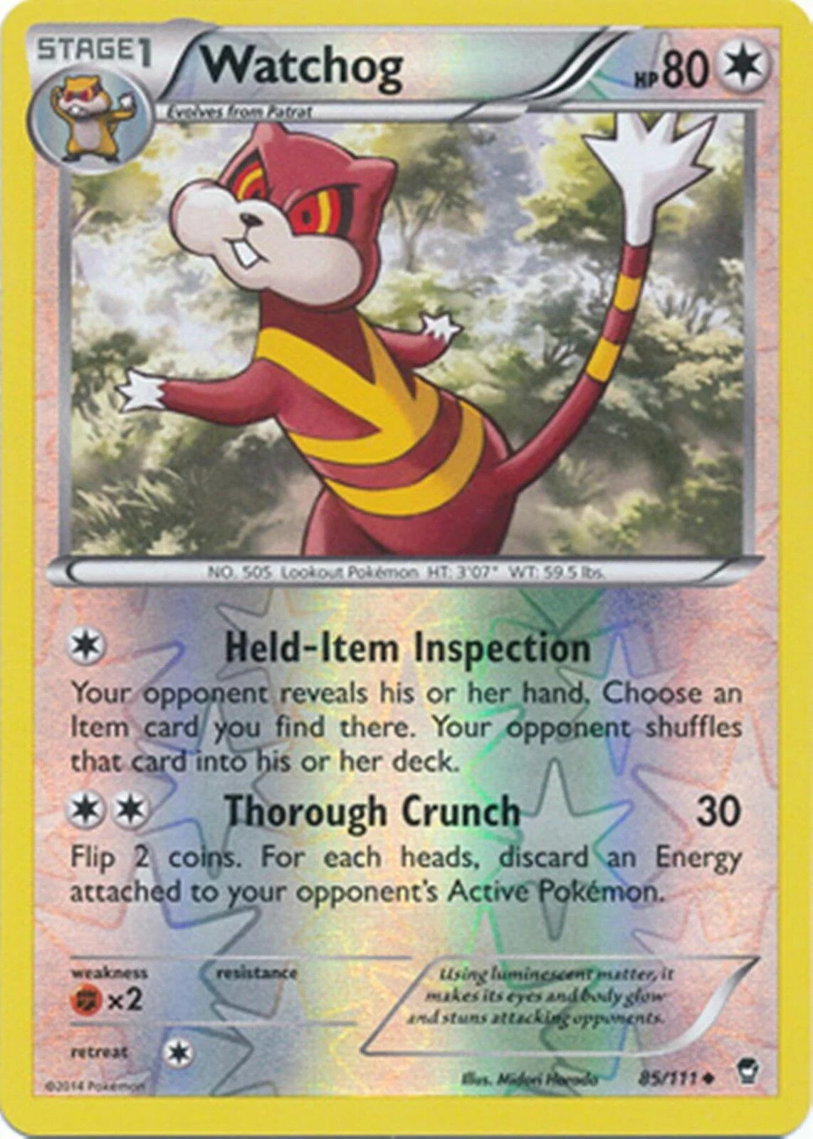 Watchog #85 — Puños Furiosos (Reverse Holo)