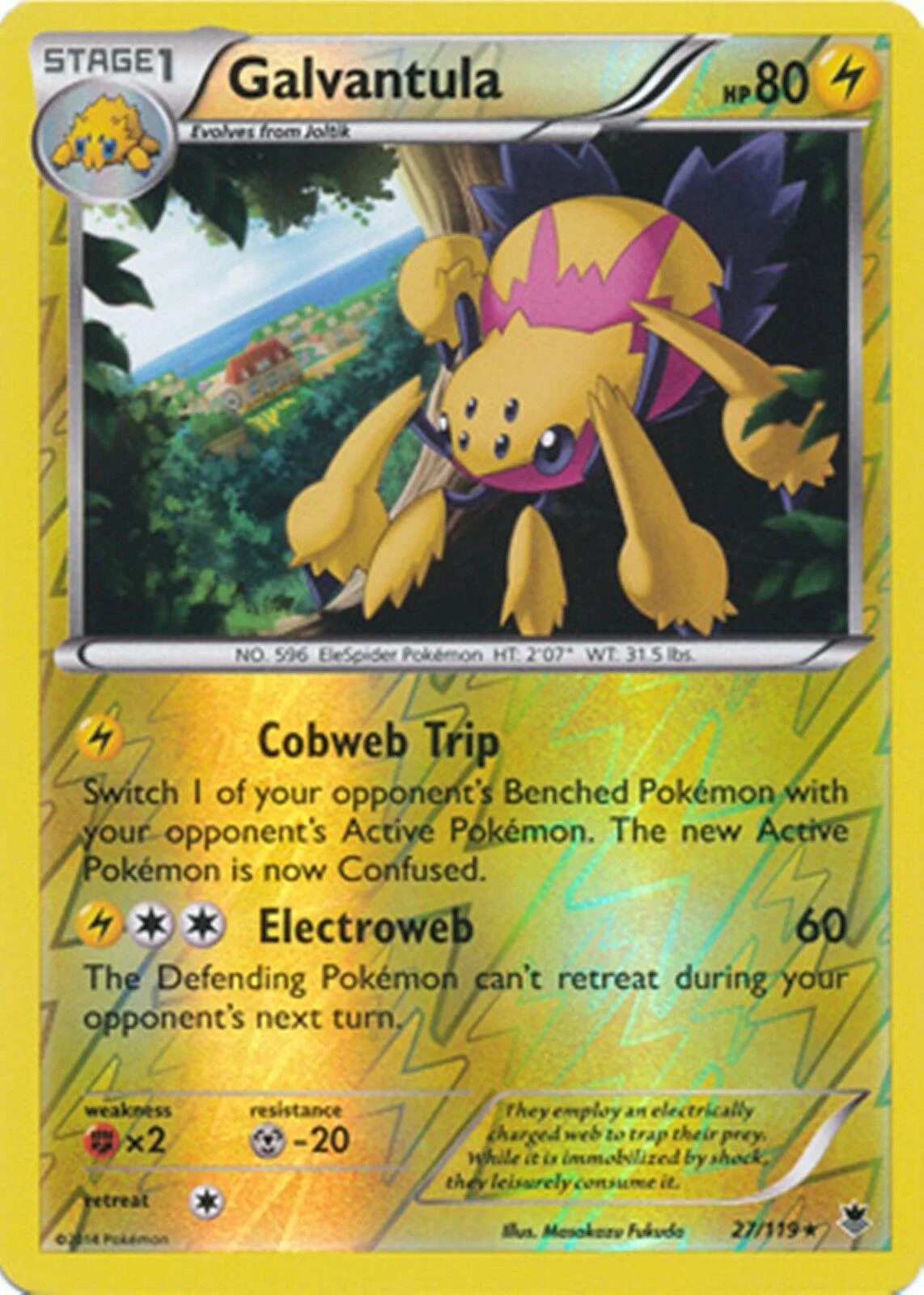 Galvantula #27 — Forze Spettrali (Reverse Holo)