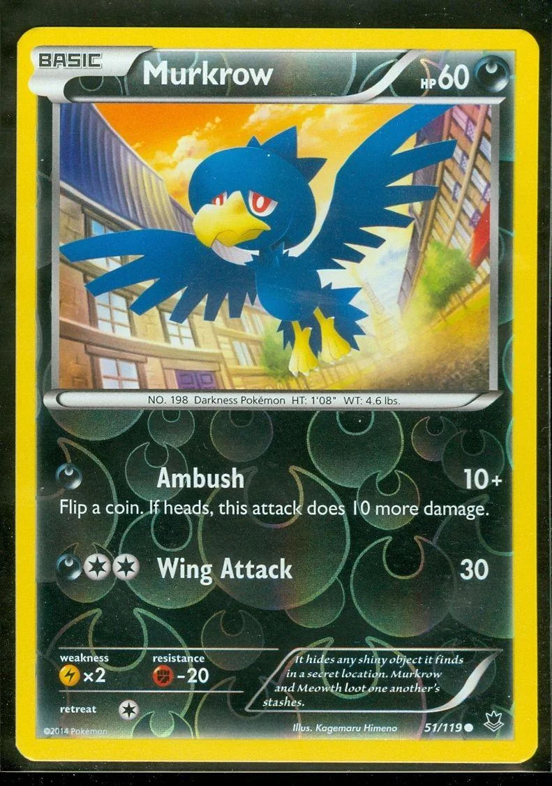 Murkrow #51 — Força Fantasma (Reverse Holo)