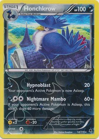 Honchkrow #52 — Força Fantasma (Reverse Holo)