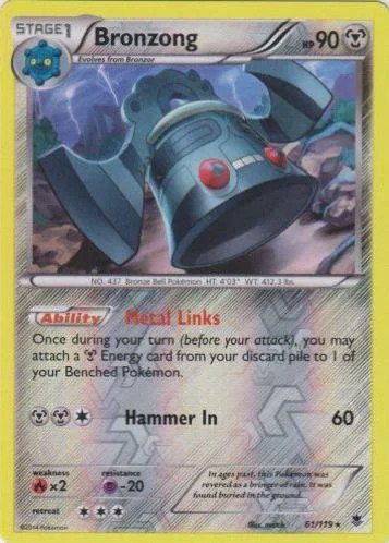 Bronzong #61 — Força Fantasma (Reverse Holo)