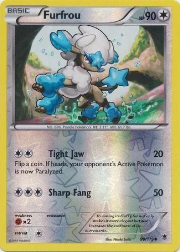 Furfrou #90 — Forze Spettrali (Reverse Holo)