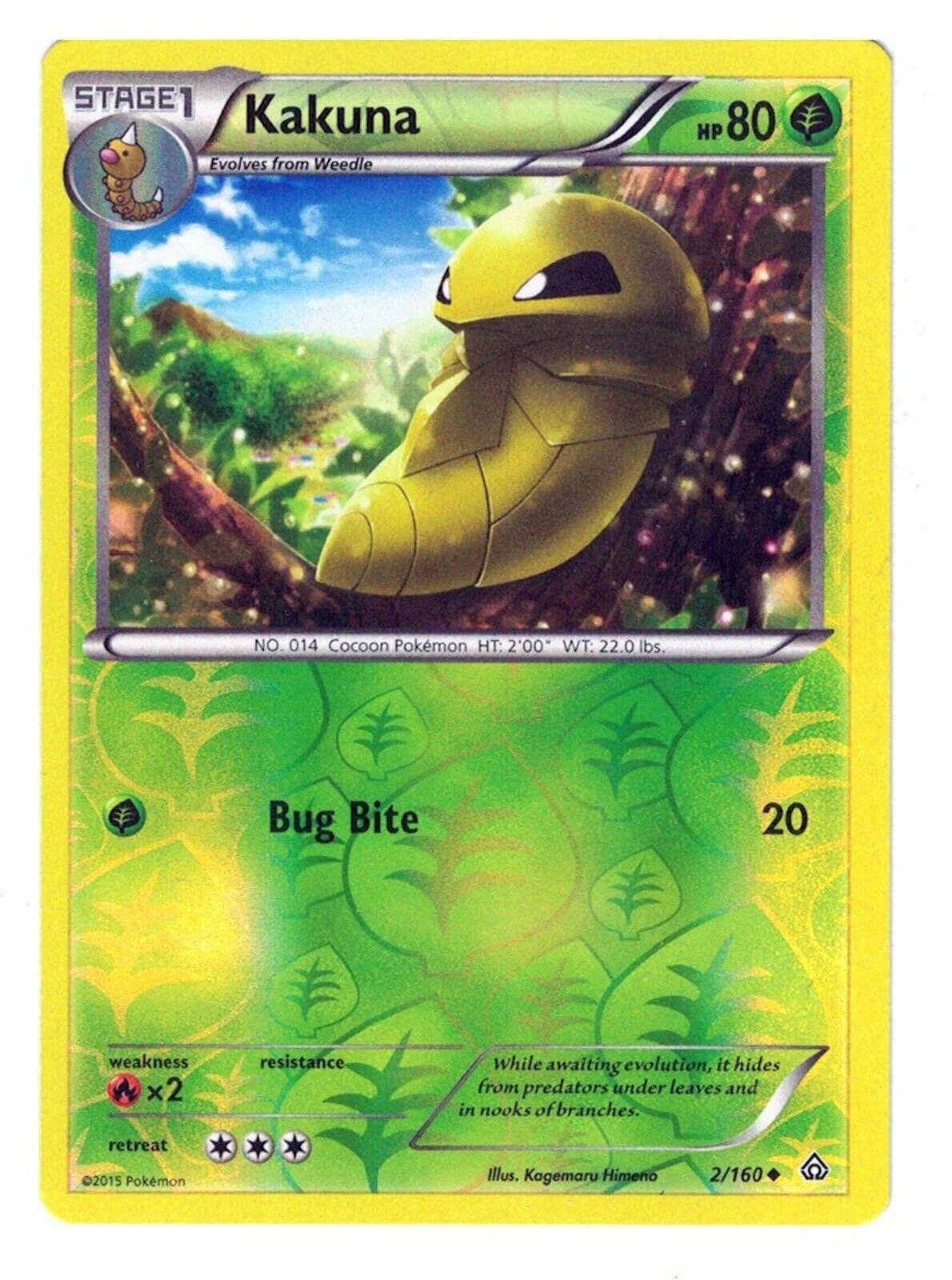 Kokuna #2 — Protoshock (Reverse Holo)