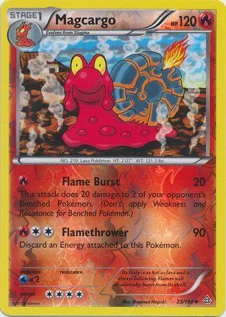 Magcargo #23 — Duelos Primigenios (Reverse Holo)