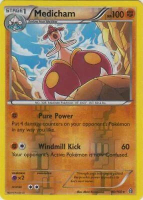 Medicham #80 — Duelos Primigenios (Reverse Holo)