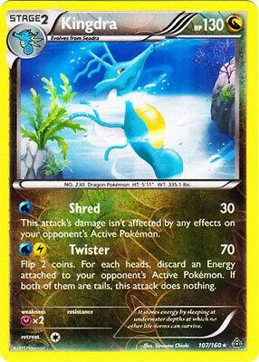 Kingdra #107 — Scontro Primordiale (Reverse Holo)