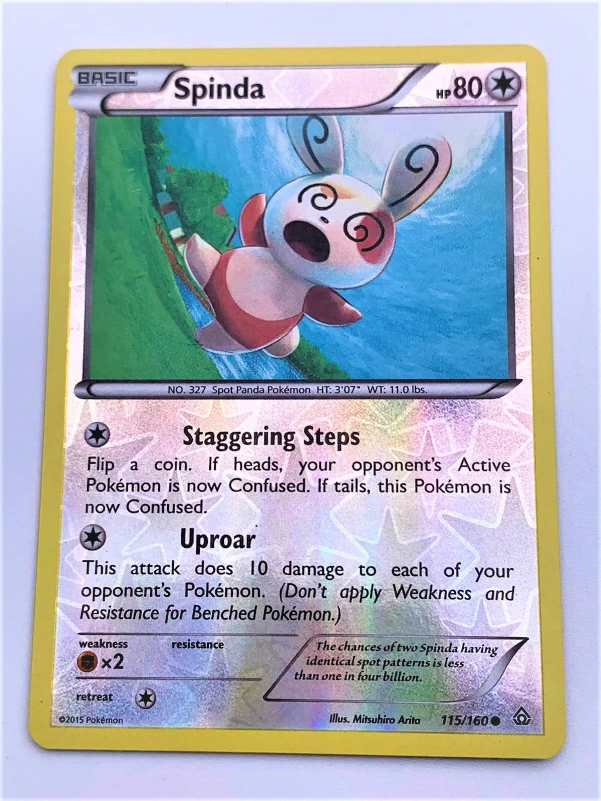 Spinda #115 — Conflito Primitivo (Reverse Holo)