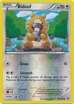 Bidoof #116 — Duelos Primigenios (Reverse Holo)