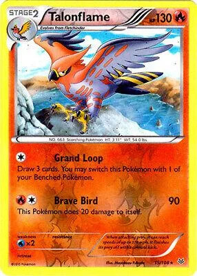 Talonflame #15 — Céus Estrondosos (Reverse Holo)