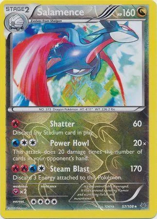 Salamence #57 — Furie Volanti (Reverse Holo)