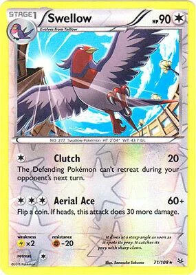 Swellow #71 — Furie Volanti (Reverse Holo)