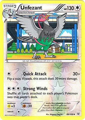 Unfezant #80 — Céus Estrondosos (Reverse Holo)
