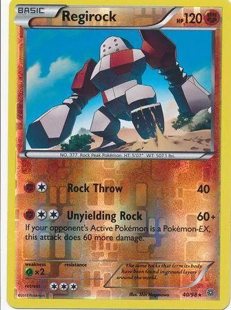 Regirock #40 — Antiche Origini (Reverse Holo)