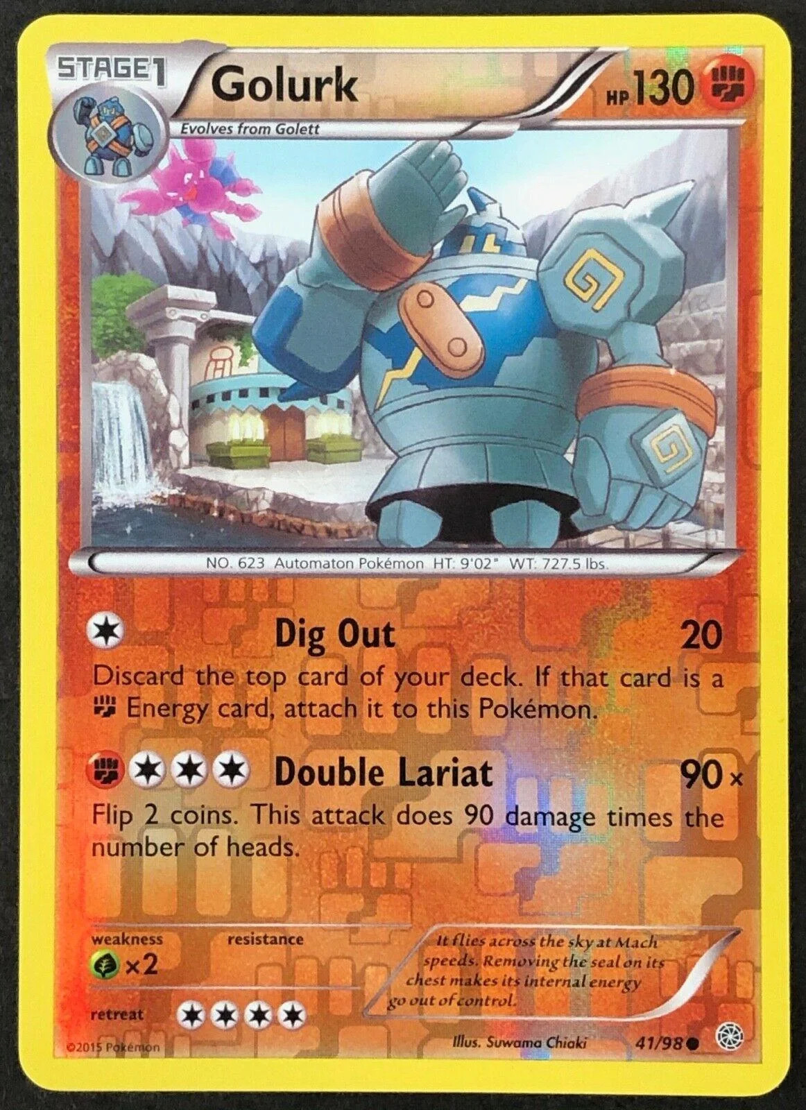 Golurk #41 — Antiguos Orígenes (Reverse Holo)