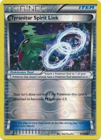Elo Espiritual de Tyranitar #81 — Origens Ancestrais (Reverse Holo)