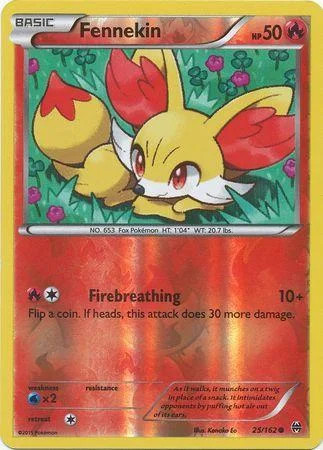 Fennekin #25 — Turbo Blitz (Reverse Holo)