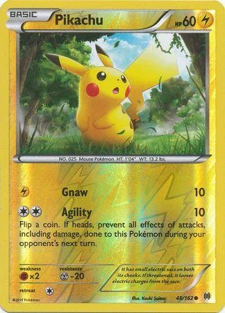 Pikachu #48 — Turbo Impulso (Reverse Holo)