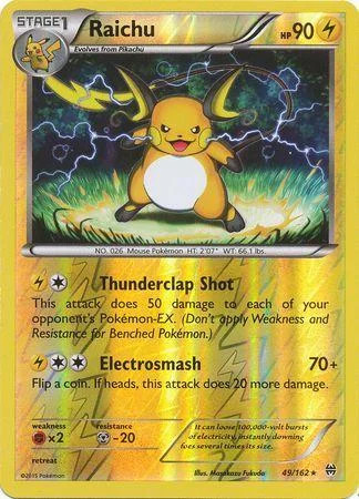Raichu #49 — Turbo Blitz (Reverse Holo)