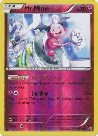 Mr. Mime #97 — Turbo Blitz (Reverse Holo)