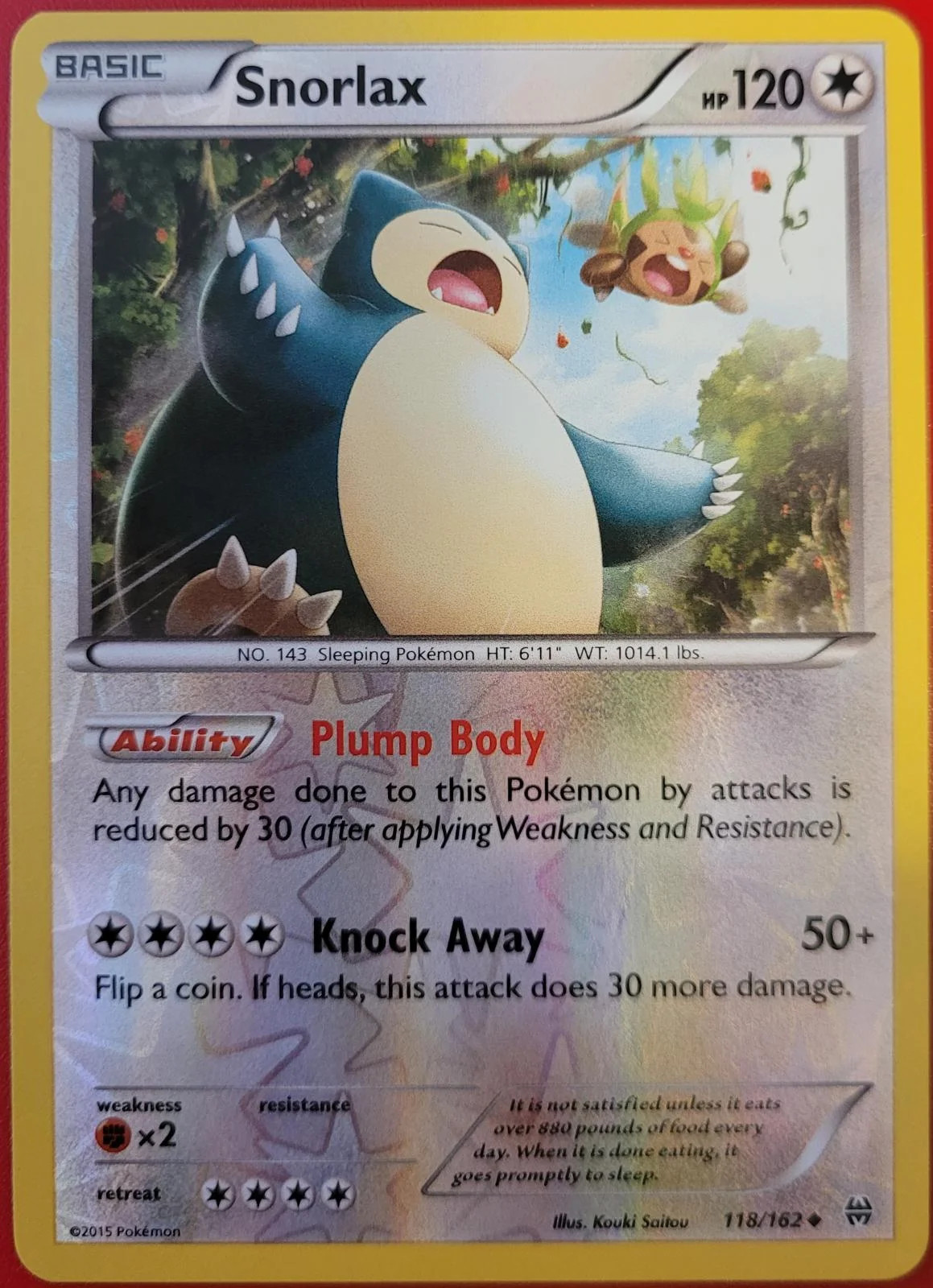 Snorlax #118 — Turbo Revolução (Reverse Holo)
