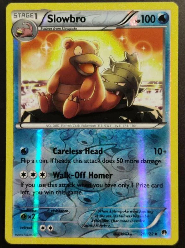 Slowbro #20 — Turbo Crash (Reverse Holo)