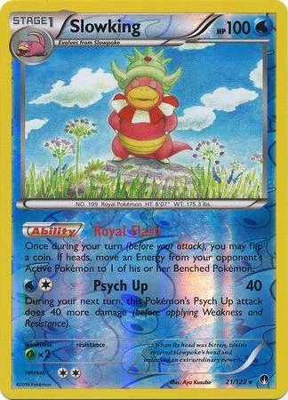 Slowking #21 — Turbo Crash (Reverse Holo)