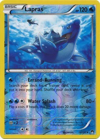 Lapras #28 — Turbo Crash (Reverse Holo)